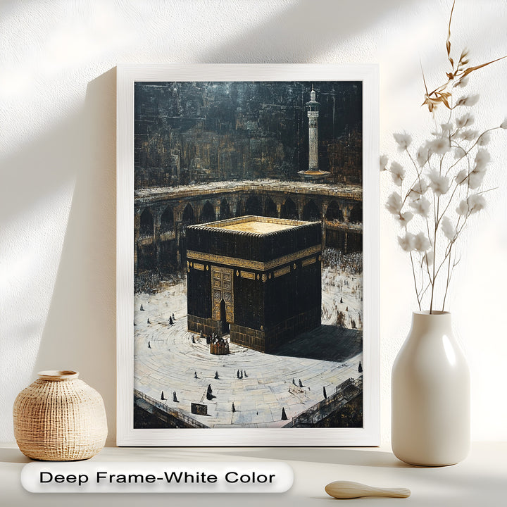 Kaaba Mecca Wall Art – Religious Oil Painting