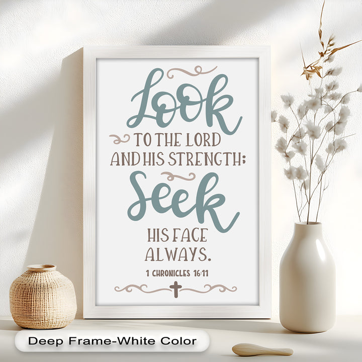 Seek His Face Always – 1 Chronicles 16:11 Oil Painting