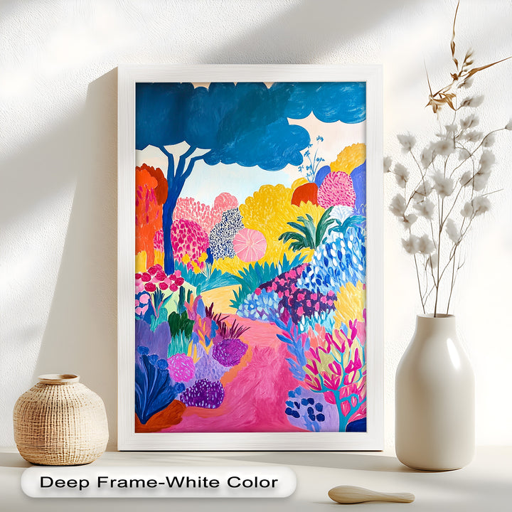 Dreamy Garden Path - Modern Oil Painting