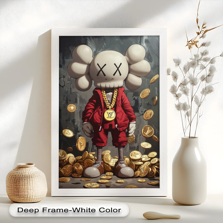 Luxury Drop – KAWS Companion Oil Painting