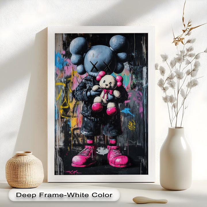 Embrace the Chaos – KAWS Oil Painting