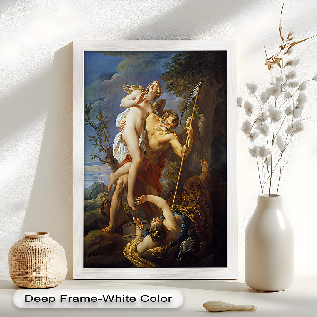 The Seizure of Beauty by Time – Mythological Renaissance Nude Oil Painting