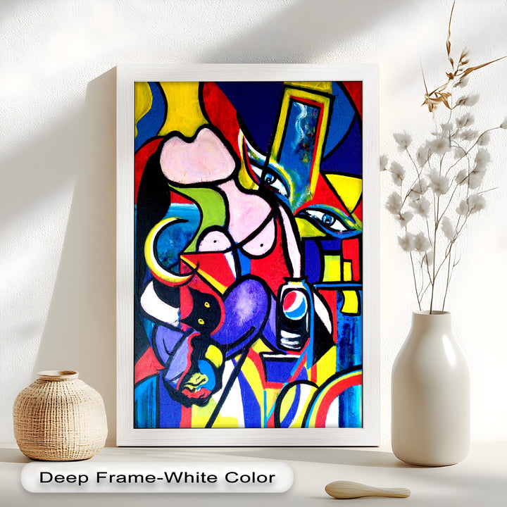 Bold Pepsi Pop Art Wall Art – Abstract Oil Painting
