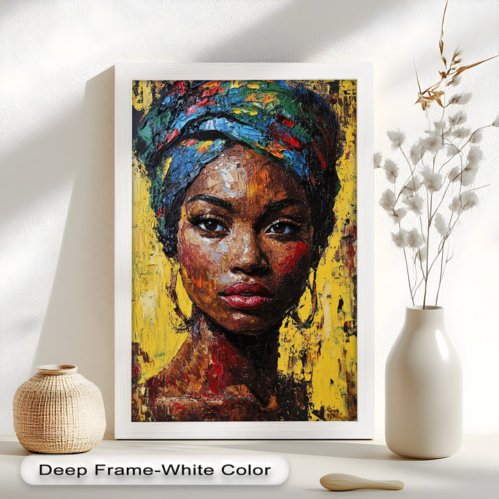 Radiant Soul – Bold Portrait Oil Painting in Fauvist Style