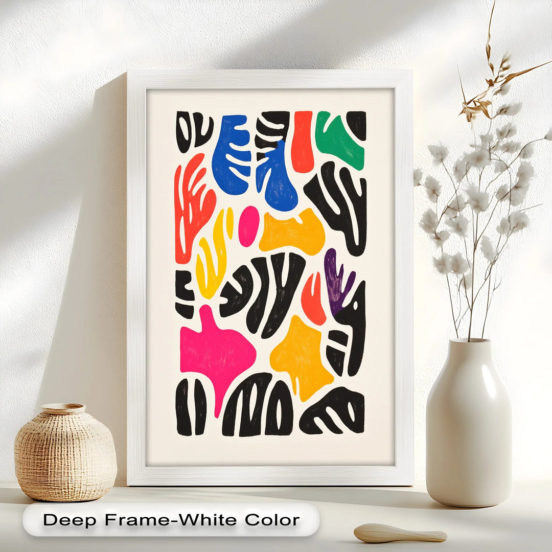 Chromatic Rhythm – Abstract Fauvist Oil Painting - MyPhotoStation
