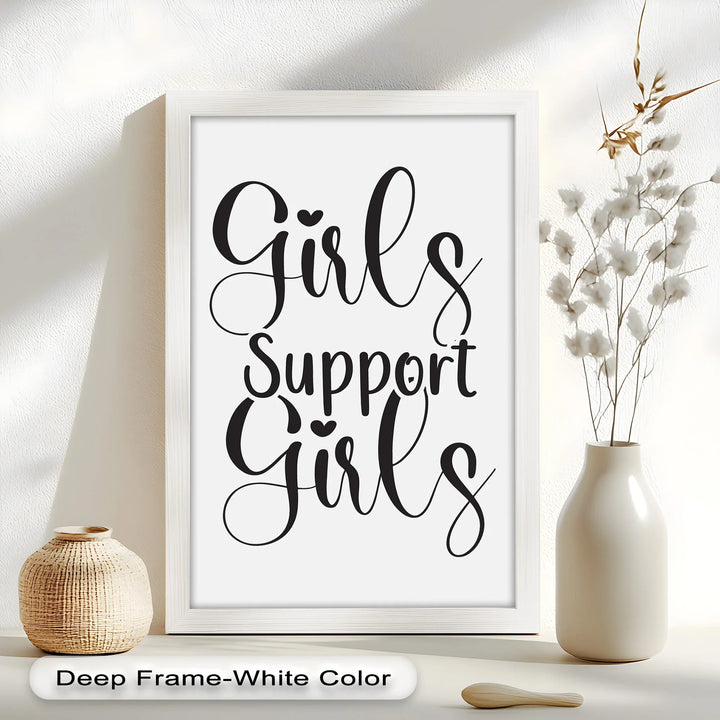 Girls Support Girls – Oil Painting - MyPhotoStation