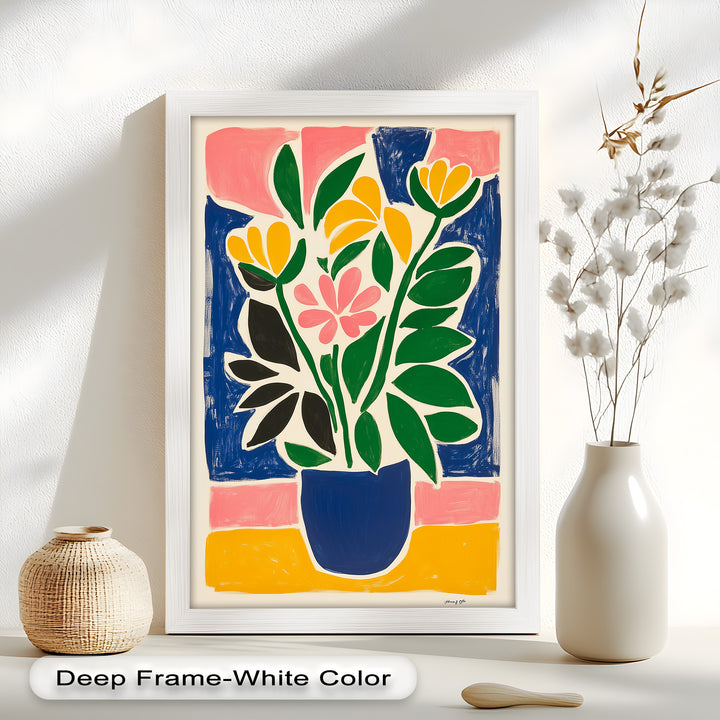Vibrant Vase Composition – Modern Fauvist Oil Painting