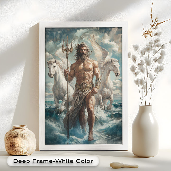 Lord of the Waves – Mythic Sea God Oil Painting
