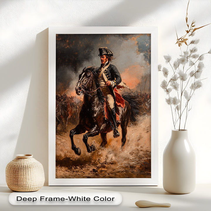 Rider of Defiance – Revolutionary Commander Oil Painting