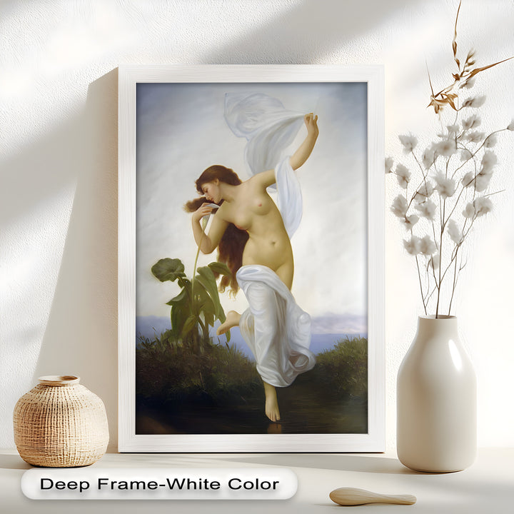 Whispers of the Wind – Classical Nude Goddess Renaissance Oil Painting