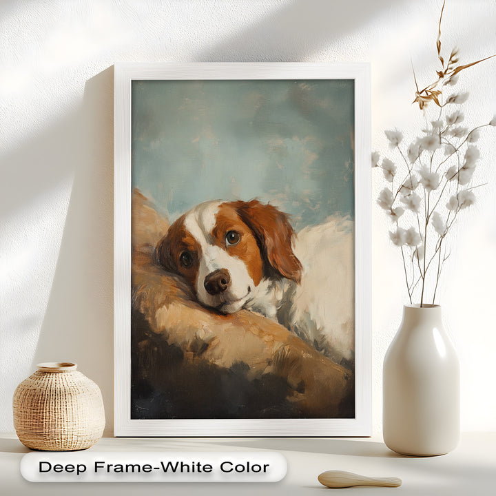 Resting Soul – Loyal Dog Animal Oil Painting