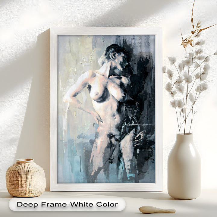 Still in the Shadows – Contemporary Nude Oil Painting