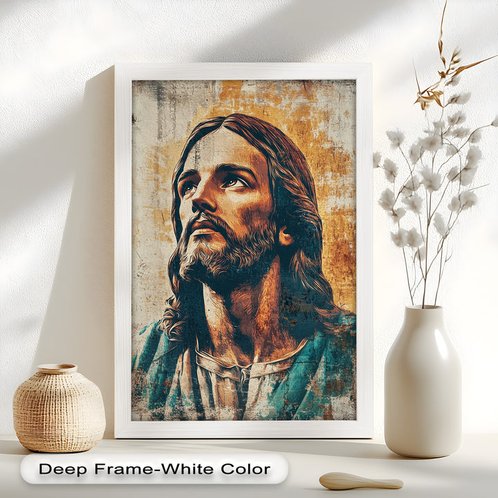 Licht der Gnade – Porträt von Jesus Christus Religiöses Ölgemälde