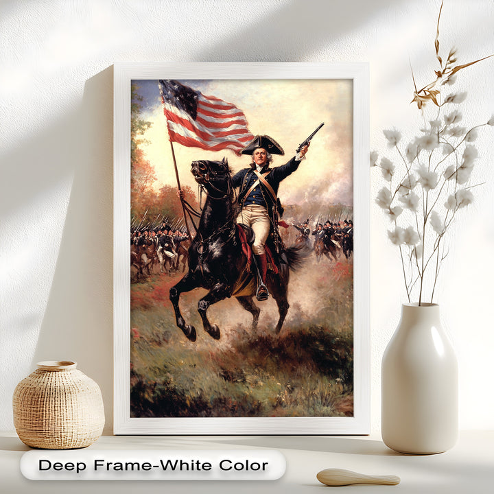 Ride of the Republic – Patriotic Commander Oil Painting