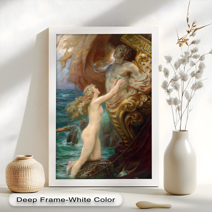 Galatea’s Awakening – Mythological Nude Oil Painting