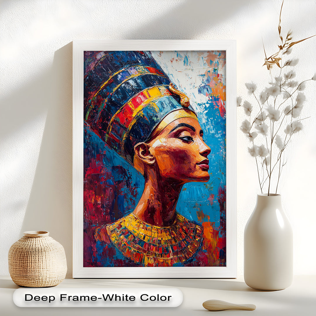 Fauvist Queen – Royal Profile Oil Painting