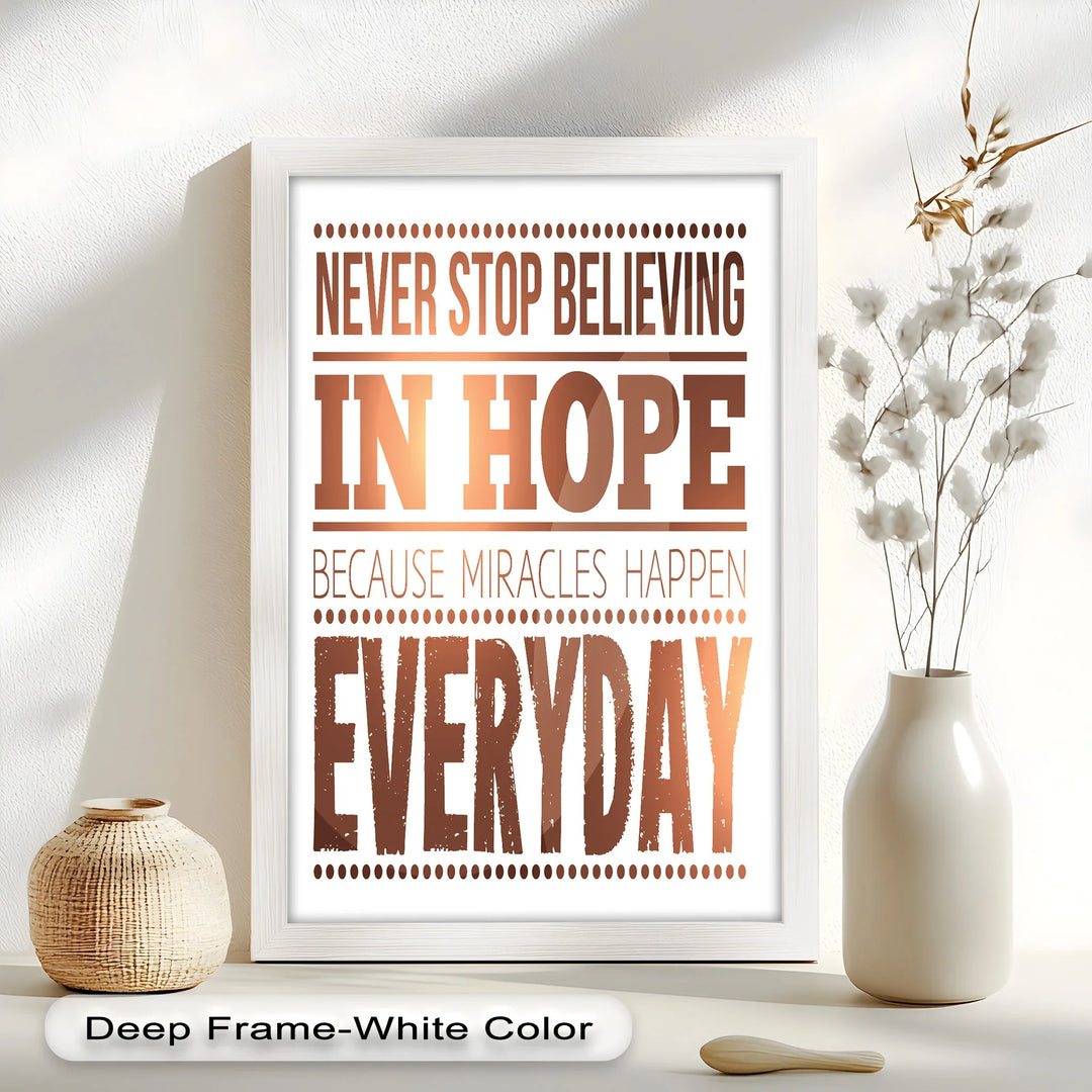 Believe in Hope – Motivational Oil Painting - MyPhotoStation