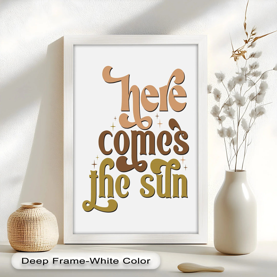 Here Comes the Sun – Positive Vibes Oil Painting - MyPhotoStation