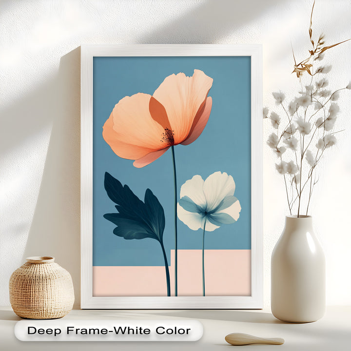 Serene Bloom – Boho Floral Oil Painting