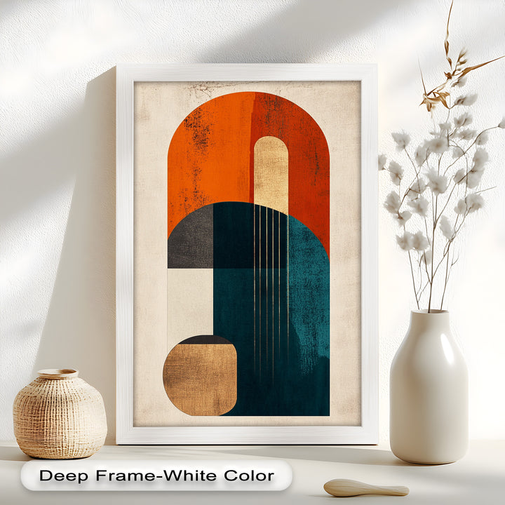 Modern Resonance – Abstract Geometric Oil Painting