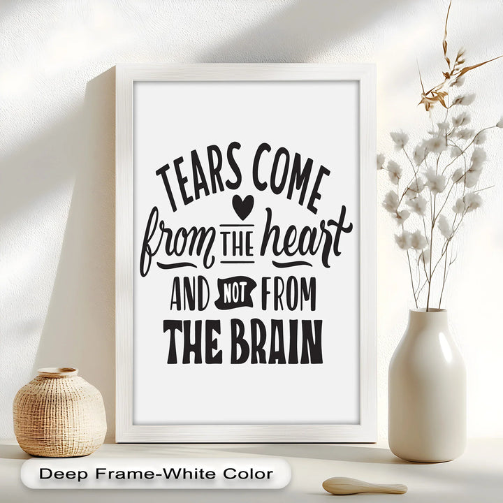 Tears Come from the Heart – Monochrome Oil Painting - MyPhotoStation