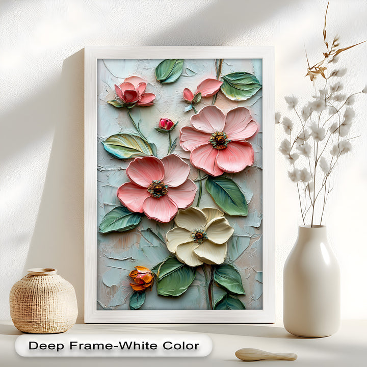 Petal Whispers – Floral Elegance Flower Oil Painting