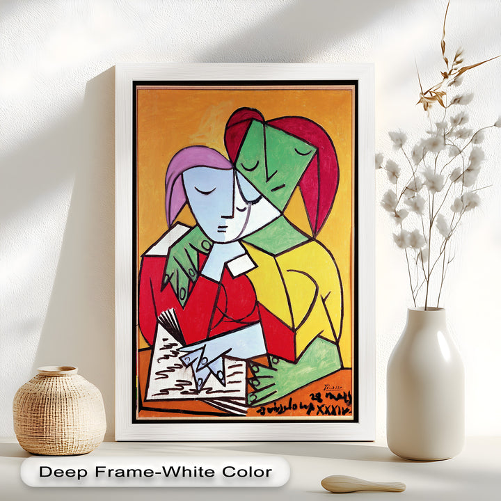Harmony in Study – Embrace of Minds Picasso Oil Painting