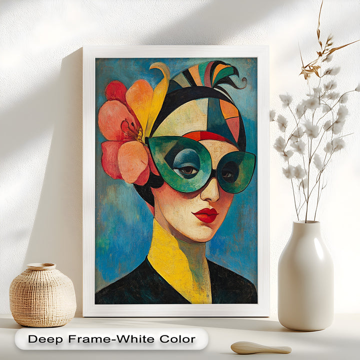 Retro Elegance Oil Painting – Fauvism Woman