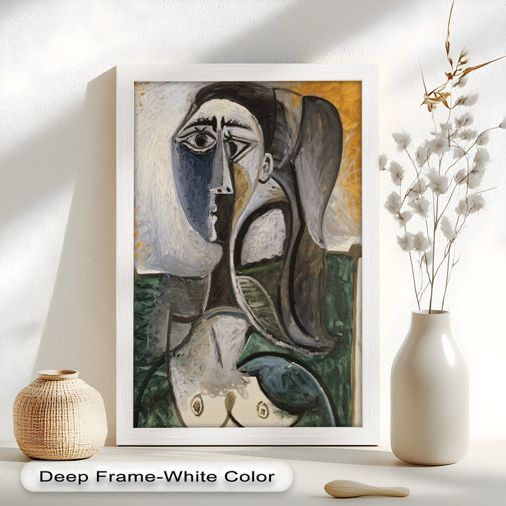 Fragmented Grace – Expressive Female Form in Picasso-Style Oil Painting