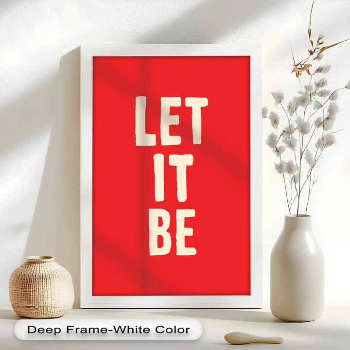 Let It Be – Red Oil Painting - MyPhotoStation