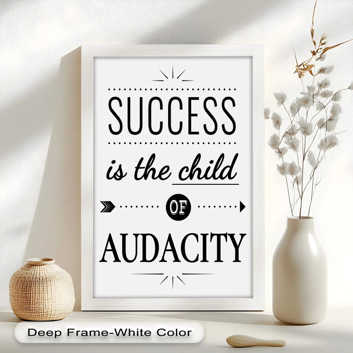 Success Is the Child of Audacity – Modern Oil Painting - MyPhotoStation