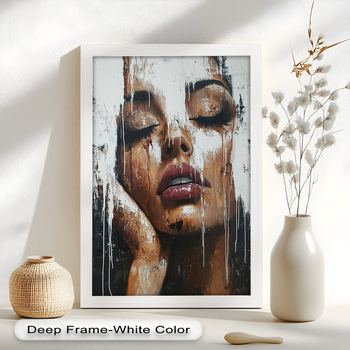 Dripping Silence – Modern Expressionist Abstract Oil Painting