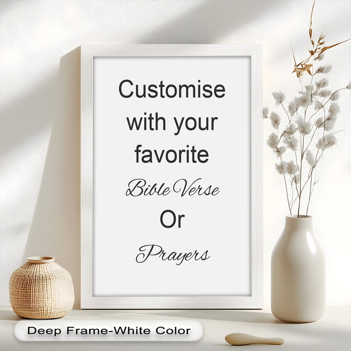 Custom Bible Verse Wall Art – Personalized Oil Painting