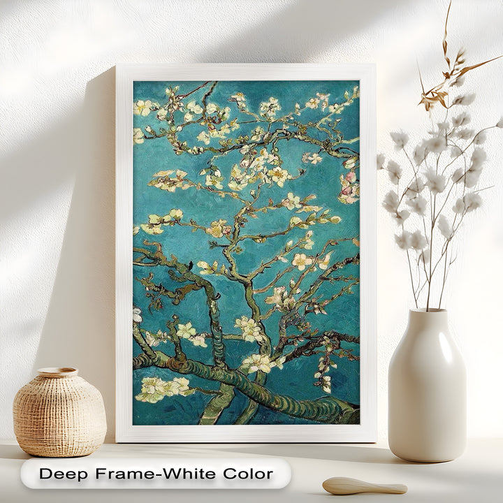 Spring Reverie – Blooming Almond Branches Flower Oil Painting