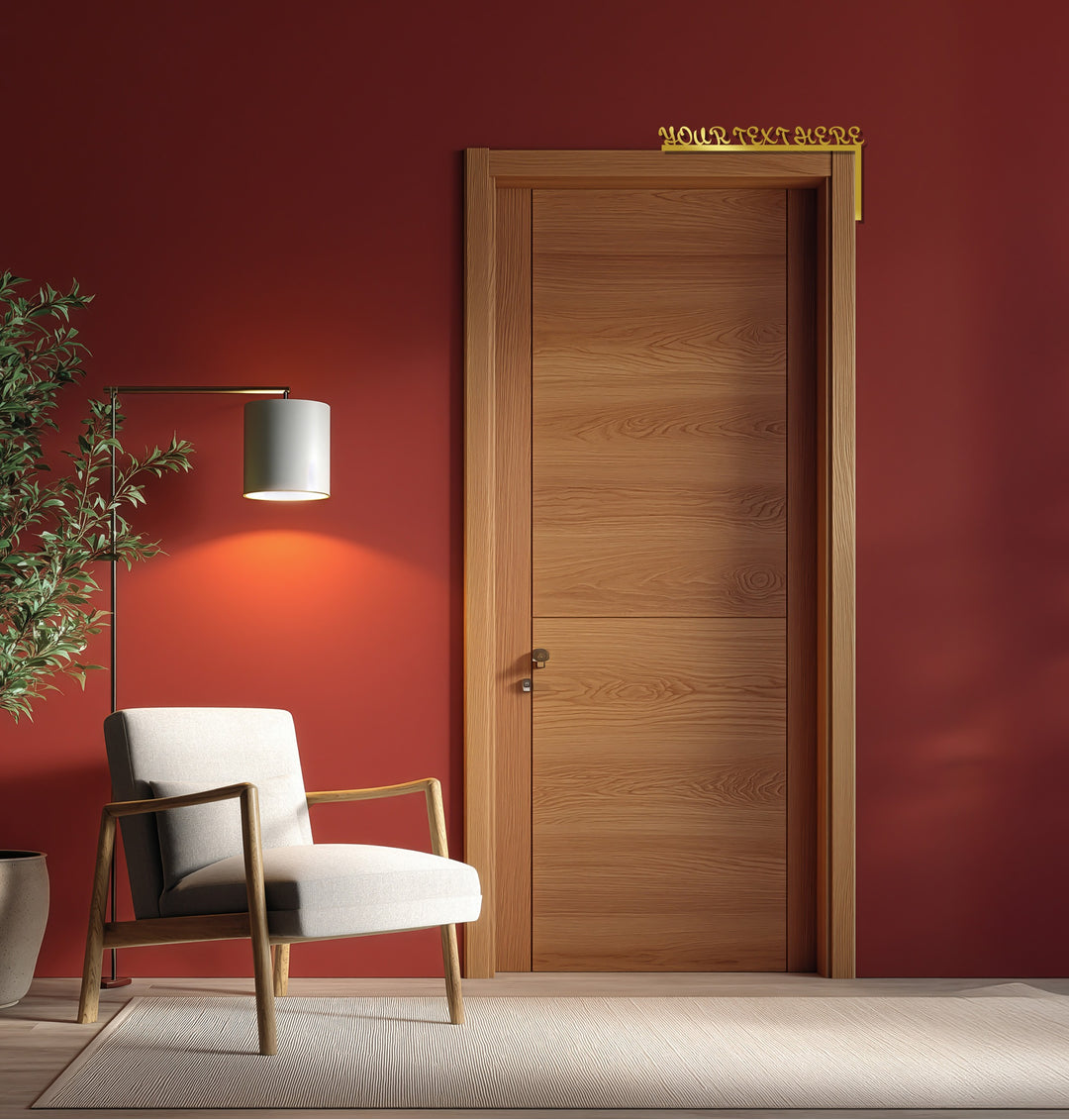 أناقة شخصية – نص مخصص فن جداري معدني