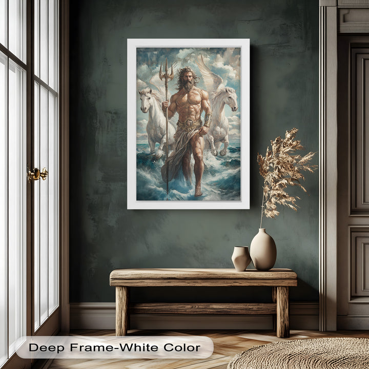Lord of the Waves – Mythic Sea God Oil Painting