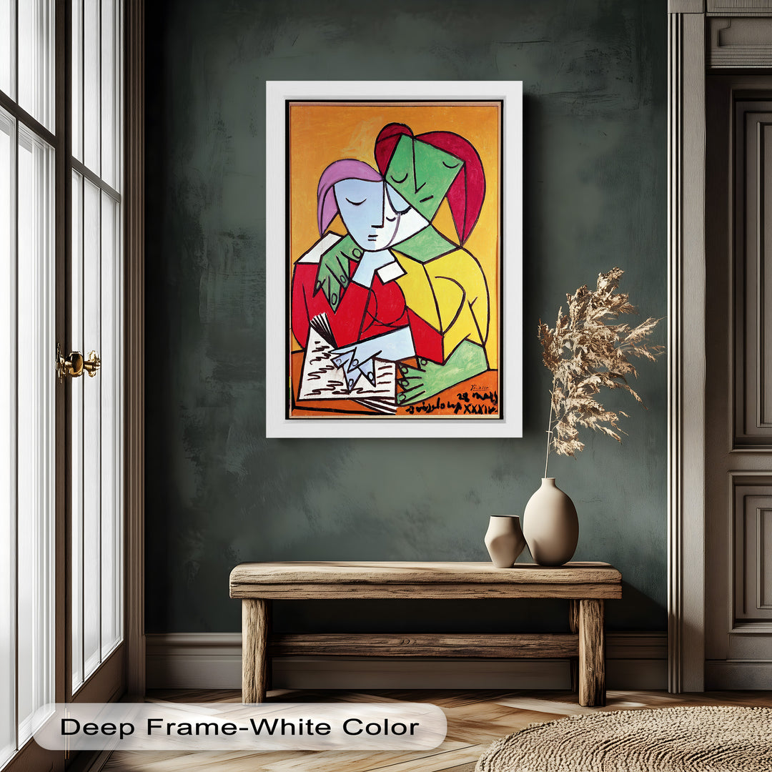 Harmony in Study – Embrace of Minds Picasso Oil Painting
