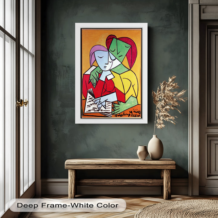 Harmony in Study – Embrace of Minds Picasso Oil Painting