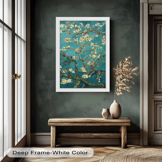 Spring Reverie – Blooming Almond Branches Flower Oil Painting - MyPhotoStation