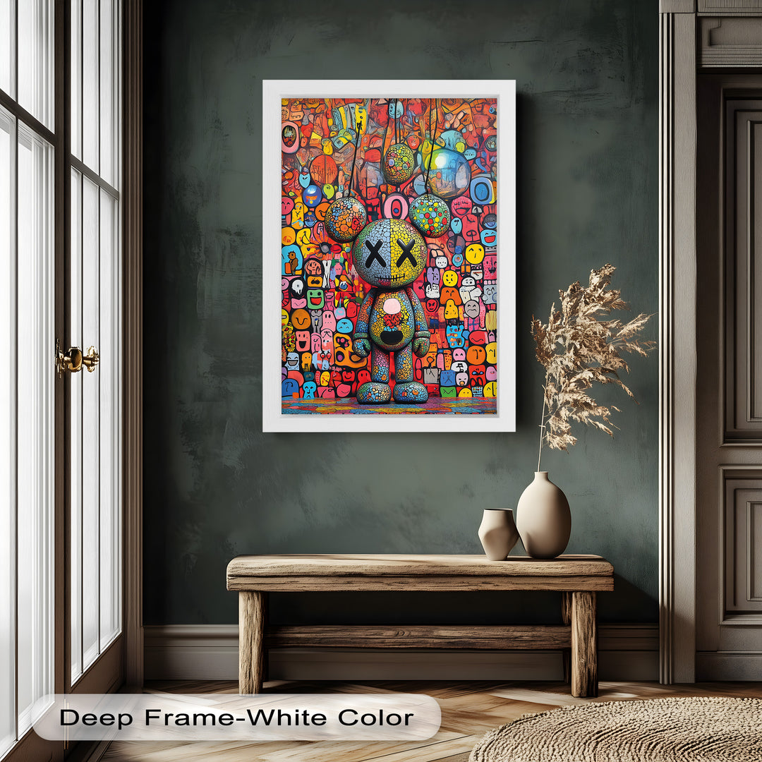 Mosaic Madness – KAWS Oil Painting