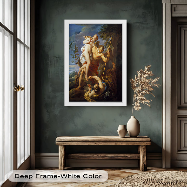 The Seizure of Beauty by Time – Mythological Renaissance Nude Oil Painting