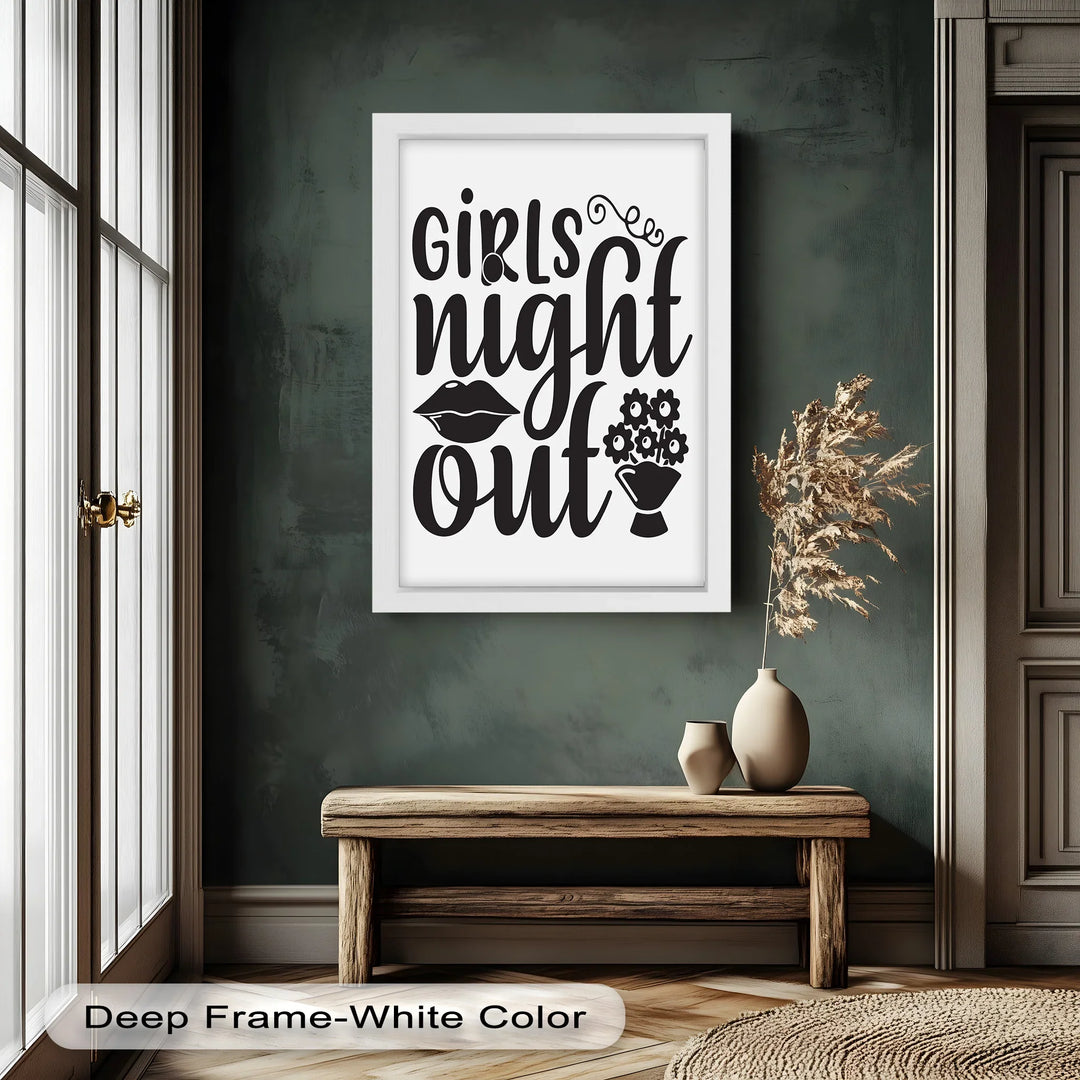 Girls Night Out – Typography Oil Painting - MyPhotoStation