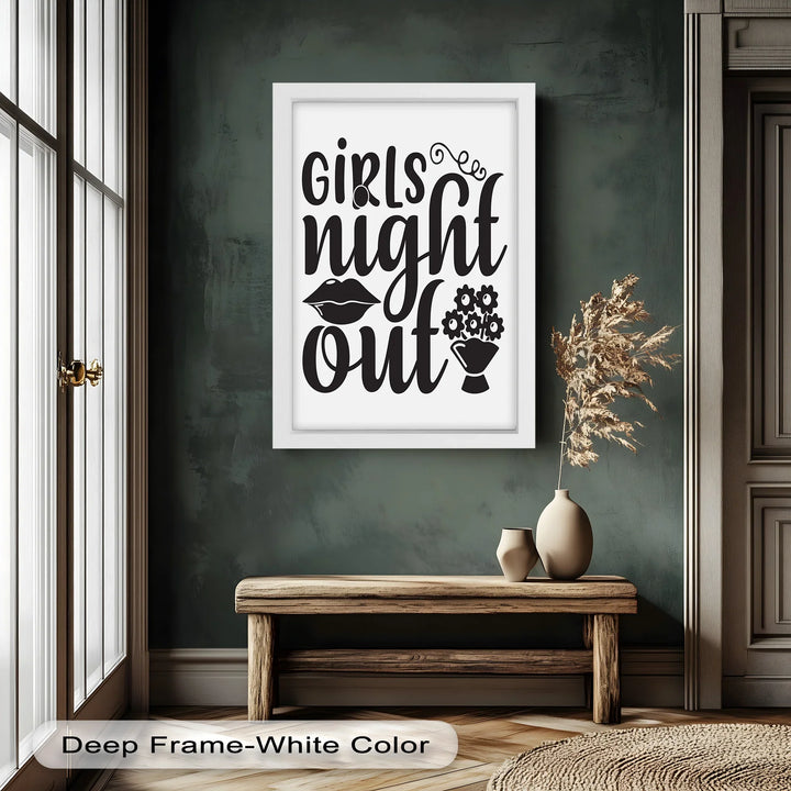 Girls Night Out – Typography Oil Painting - MyPhotoStation