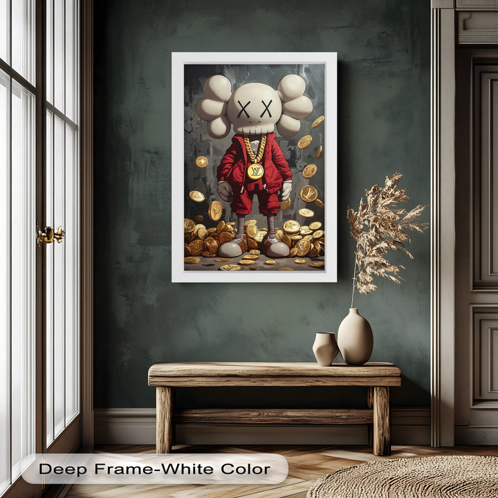Luxury Drop – KAWS Companion Oil Painting