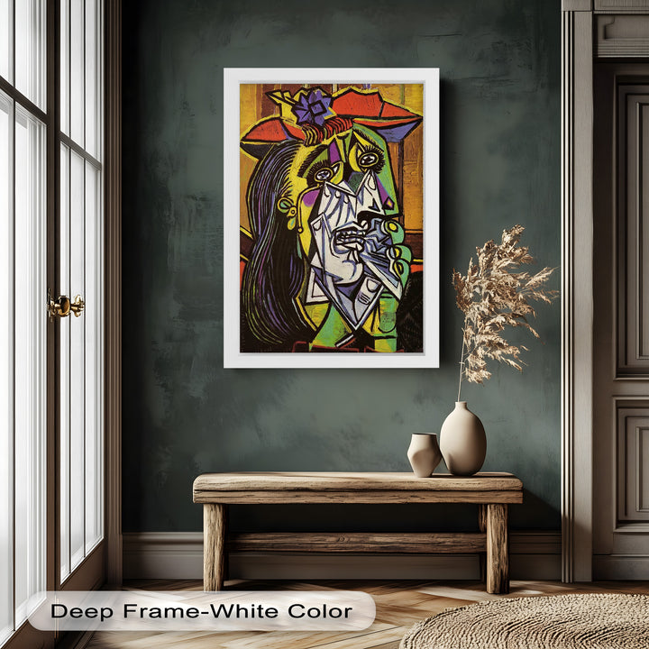 Weeping Woman in Crimson Hat – Picasso Oil Painting