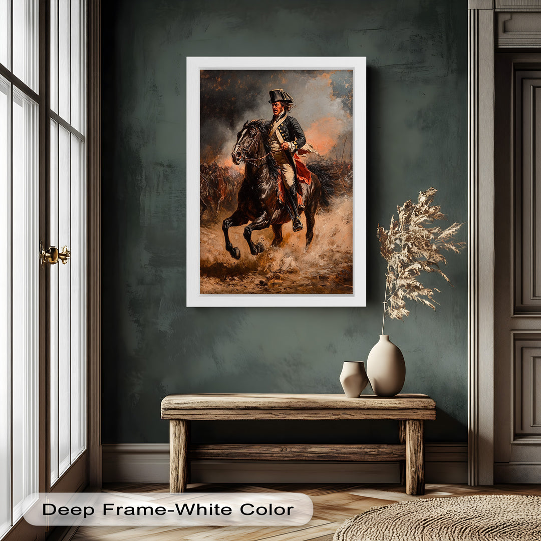 Rider of Defiance – Revolutionary Commander Oil Painting