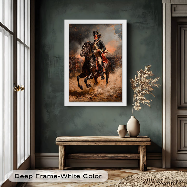 Rider of Defiance – Revolutionary Commander Oil Painting