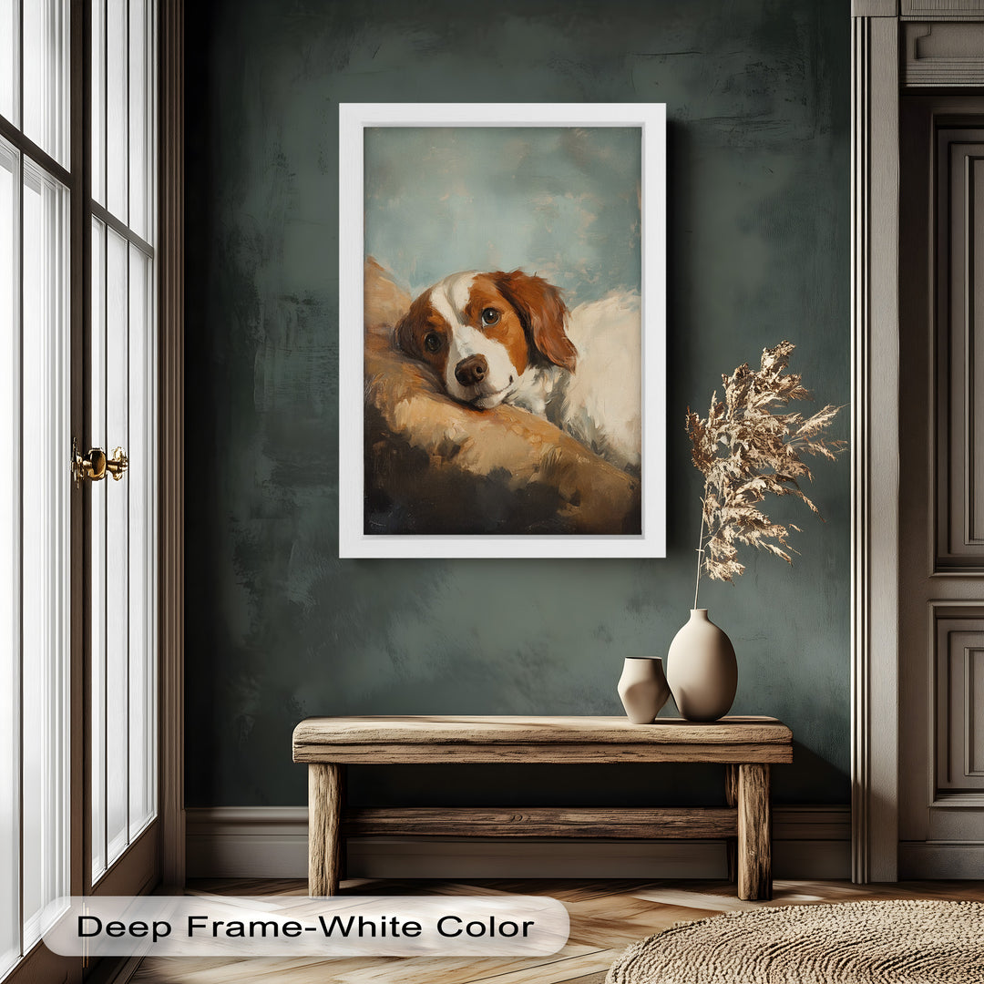 Resting Soul – Loyal Dog Animal Oil Painting