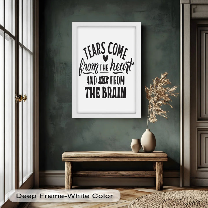 Tears Come from the Heart – Monochrome Oil Painting - MyPhotoStation