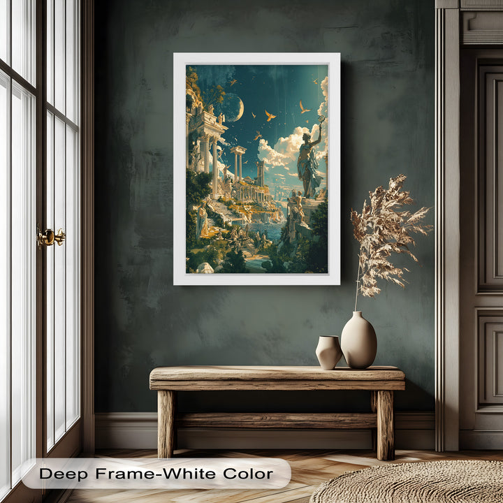 Majestic Temple of the Gods - Mythology Oil Painting